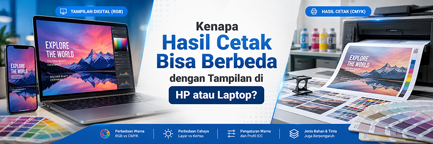Kenapa Hasil Cetak Bisa Berbeda dengan Tampilan di HP atau Laptop?