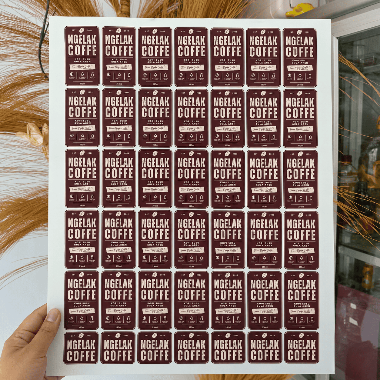 Sticker Bontax Vinyl A3 Cutting