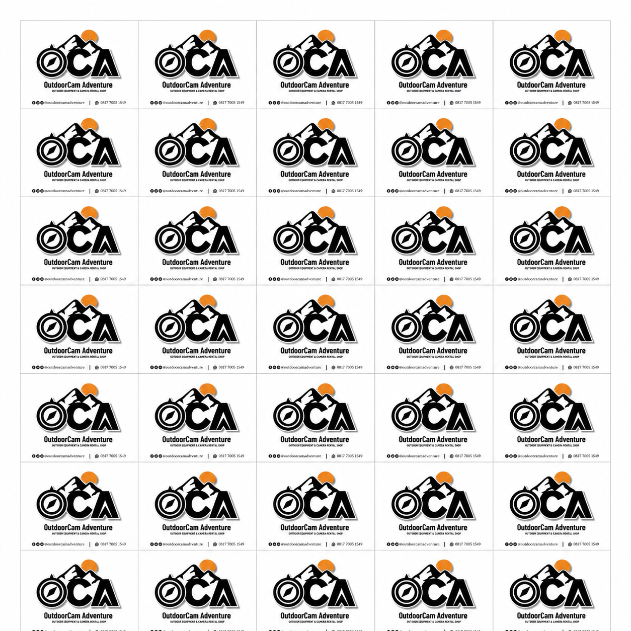 Sticker Bontax Vinyl A3 Cutting
