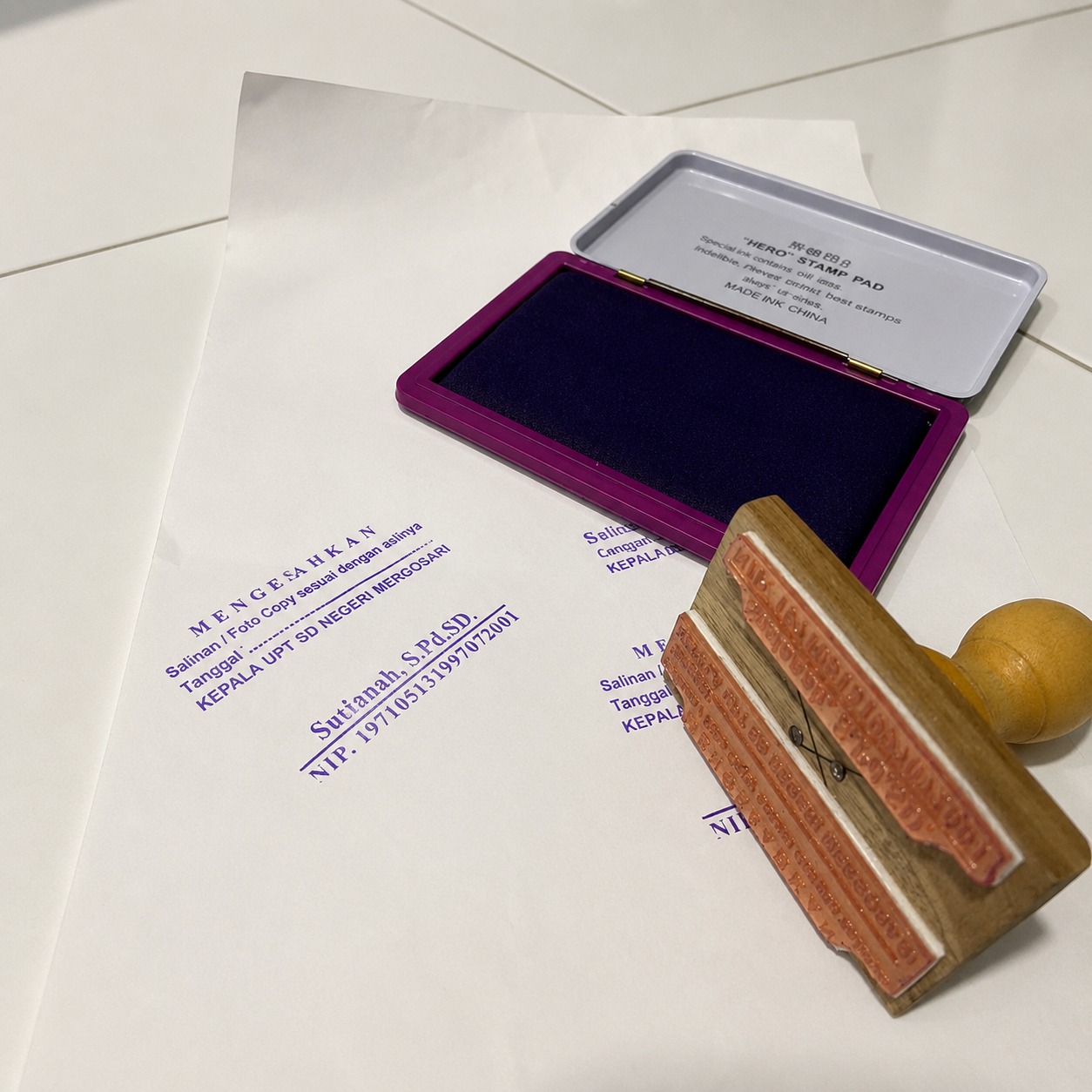 Stempel Kayu Jumbo